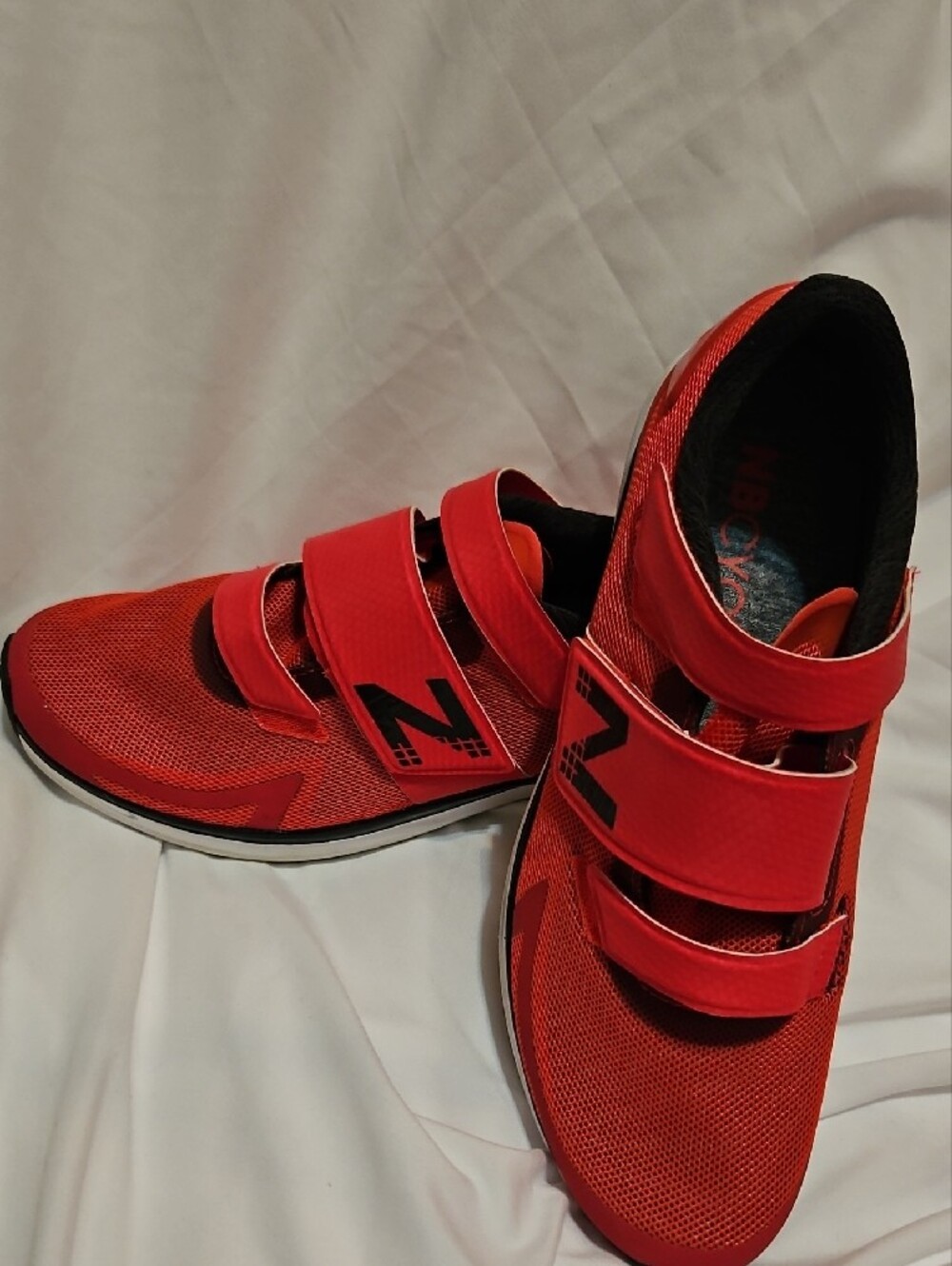 New Balance Women's Triple-Strap Indoor Cycle Spin Shoes Red/Black Size 8.5 - Picture 4 of 14